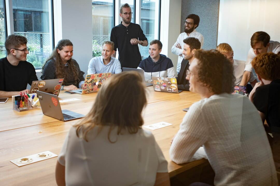 diverse group in discussion